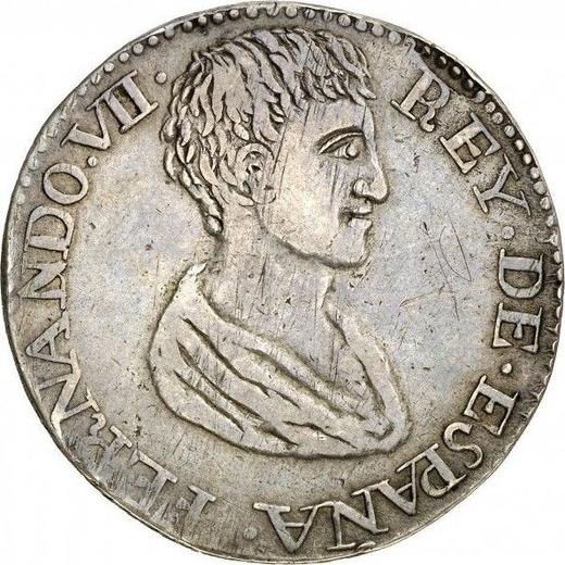 Obverse 5 Pesetas 1809 - Silver Coin Value - Spain, Ferdinand VII
