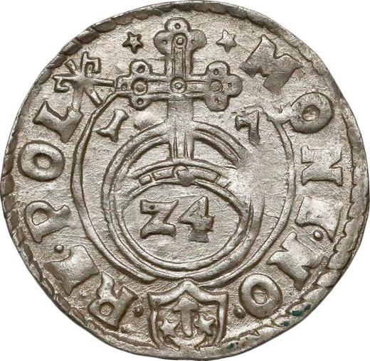 Anverso Poltorak 1617 "Casa de moneda de Cracovia" - valor de la moneda de plata - Polonia, Segismundo III