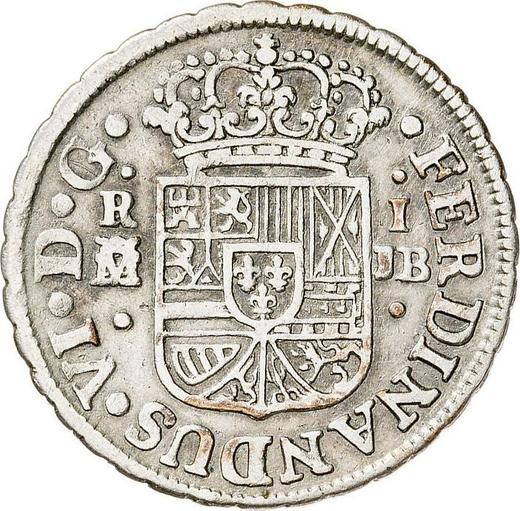 Аверс монеты - 1 реал 1749 года M JB - цена серебряной монеты - Испания, Фердинанд VI