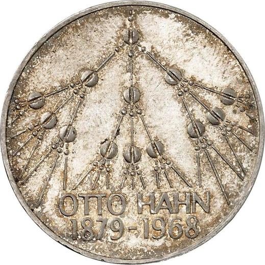 Аверс монеты - 5 марок 1979 года G "Отто Ган" Серебро - цена серебряной монеты - Германия, ФРГ