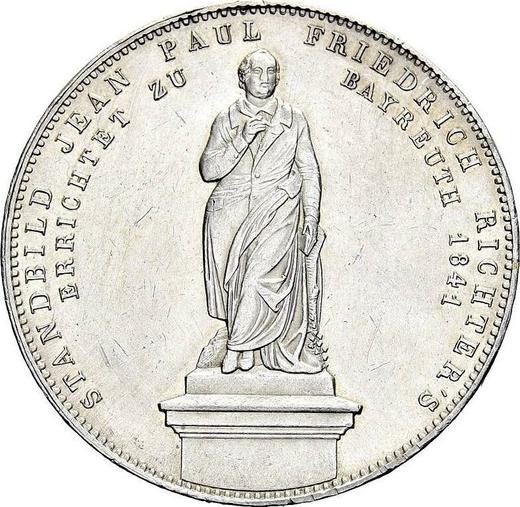 Revers Doppeltaler 1841 "Standbild Friedrich Richter" - Silbermünze Wert - Bayern, Ludwig I