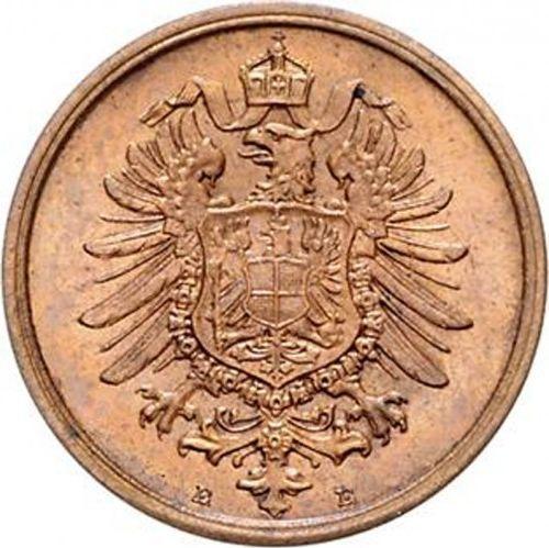 Реверс монеты - 2 пфеннига 1874 года E "Тип 1873-1877" - цена  монеты - Германия, Германская Империя