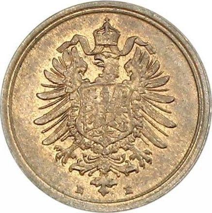 Reverso 1 Pfennig 1886 E "Tipo 1873-1889" - valor de la moneda  - Alemania, Imperio alemán