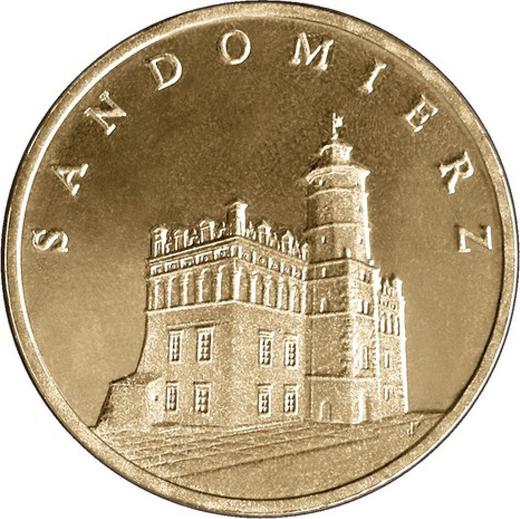 Реверс монеты - 2 злотых 2006 года MW UW "Сандомир" - цена  монеты - Польша, III Республика после деноминации