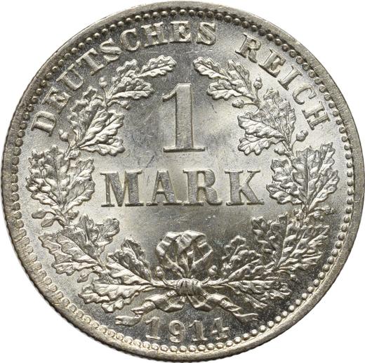 Awers monety - 1 marka 1914 D "Typ 1891-1916" - cena srebrnej monety - Niemcy, Cesarstwo Niemieckie