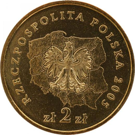 Anverso 2 eslotis 2005 MW "Voivodato de Santa Cruz" - valor de la moneda  - Polonia, República moderna