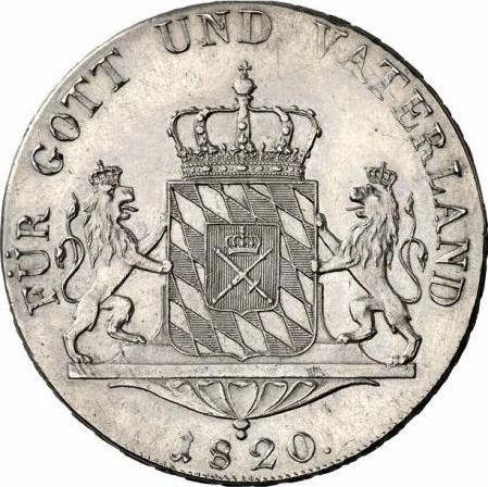 Rewers monety - Talar 1820 "Typ 1807-1825" - cena srebrnej monety - Bawaria, Maksymilian I