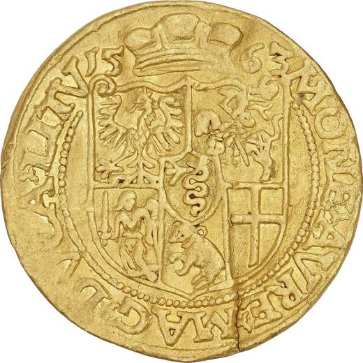 Rewers monety - 3 dukaty 1563 "Litwa" - cena złotej monety - Polska, Zygmunt II August