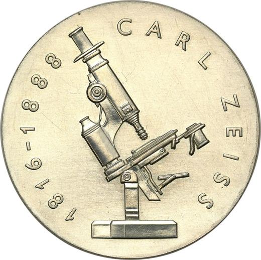 Anverso 20 marcos 1988 A "Carl Zeiss" - valor de la moneda de plata - Alemania, República Democrática Alemana (RDA)