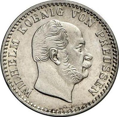 Аверс монеты - 2 1/2 серебряных гроша 1872 года A - цена серебряной монеты - Пруссия, Вильгельм I