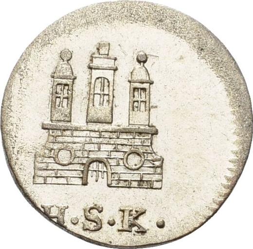 Аверс монеты - Сехслинг (6 пфеннигов) 1832 года H.S.K. - цена  монеты - Гамбург, Вольный город