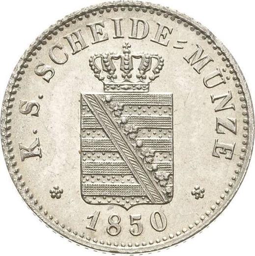 Obverse 2 Neu Groschen 1850 F - Silver Coin Value - Saxony-Albertine, Frederick Augustus II