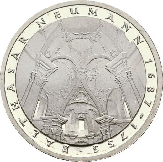 Anverso 5 marcos 1978 F "Balthasar Neumann" - valor de la moneda de plata - Alemania, RFA
