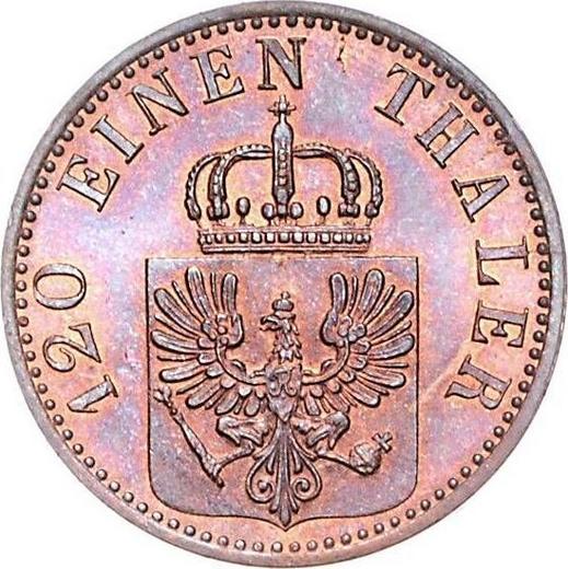 Аверс монеты - 3 пфеннига 1867 года A - цена  монеты - Пруссия, Вильгельм I