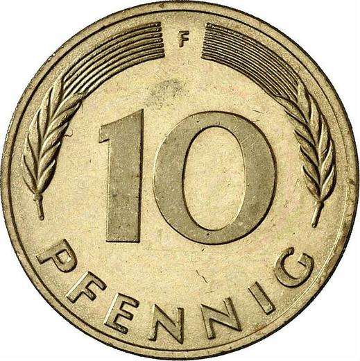 Аверс монеты - 10 пфеннигов 1988 года F - цена  монеты - Германия, ФРГ