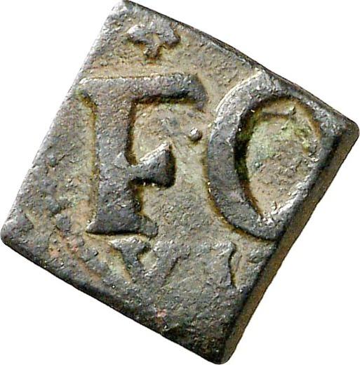 Аверс монеты - 1 корнадо без года (1746-1759) Надпись "FO VI" - цена  монеты - Испания, Фердинанд VI