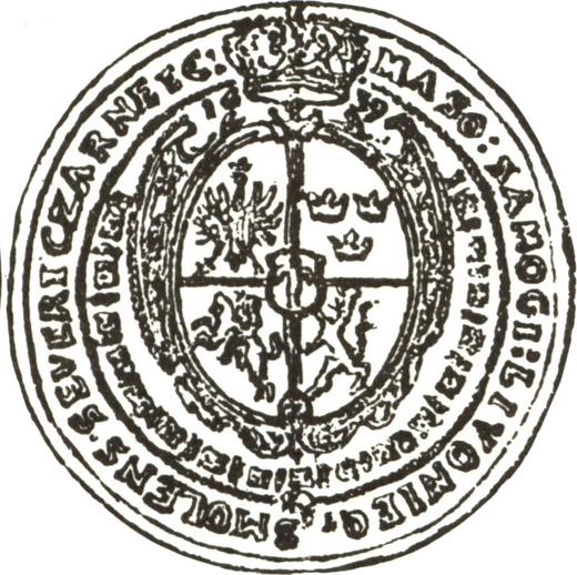 Rewers monety - 10 Dukatów (Portugał) 1639 IT - cena złotej monety - Polska, Władysław IV