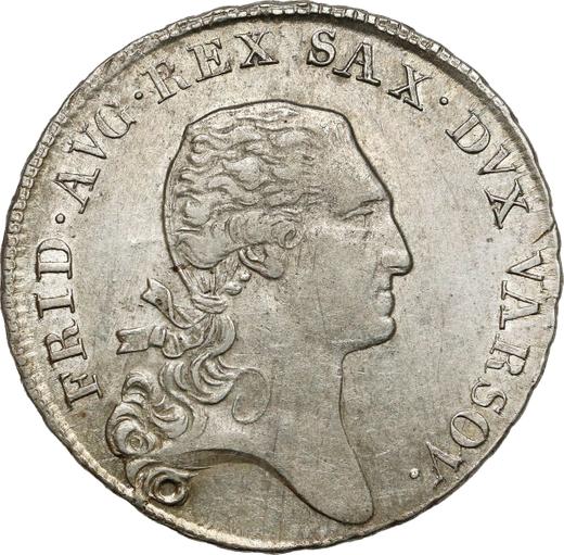 Аверс монеты - 1/3 талера 1811 года IS - цена серебряной монеты - Польша, Варшавское герцогство