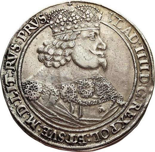 Аверс монеты - Талер 1639 года GR "Гданьск" - цена серебряной монеты - Польша, Владислав IV