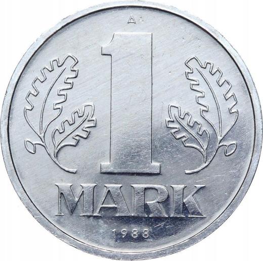 Awers monety - 1 marka 1988 A - cena  monety - Niemcy, NRD