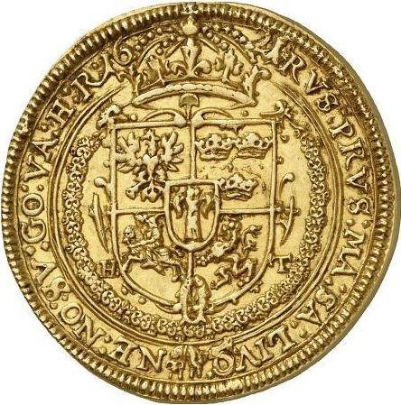 Реверс монеты - 5 дукатов 1621 года "Литва" - цена золотой монеты - Польша, Сигизмунд III Ваза