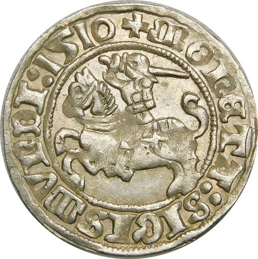 Аверс монеты - Полугрош (1/2 гроша) 1510 года "Литва" - цена серебряной монеты - Польша, Сигизмунд I Старый