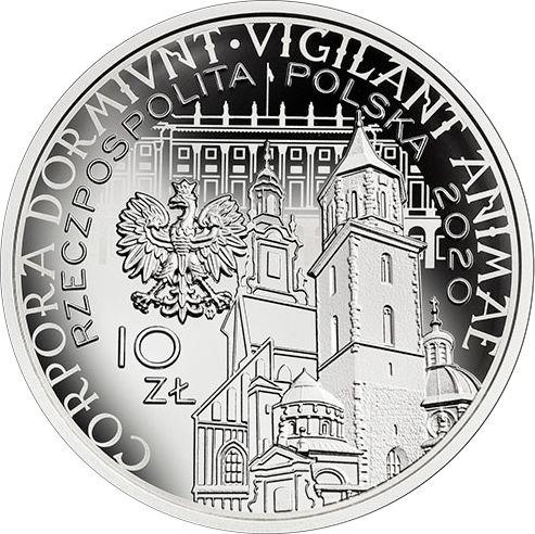 Anverso 10 eslotis 2020 "10 aniversario de la catástrofe aérea de Smolensk" - valor de la moneda de plata - Polonia, República moderna