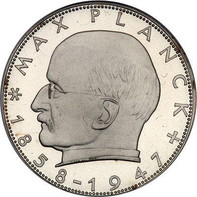 Anverso 2 marcos 1960 G "Max Planck" - valor de la moneda  - Alemania, RFA