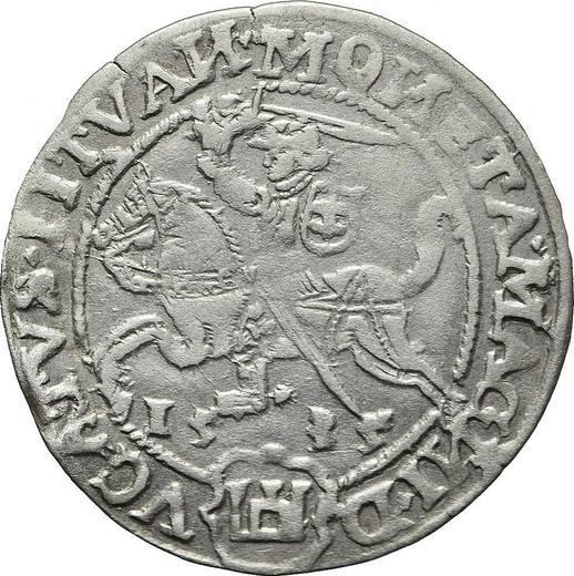 Awers monety - 1 grosz 1535 "Litwa" - cena srebrnej monety - Polska, Zygmunt I Stary