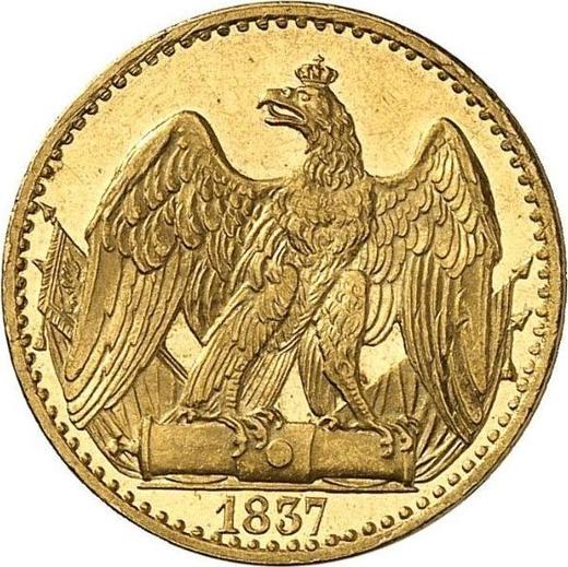 Реверс монеты - 1/2 фридрихсдора 1837 года A - цена золотой монеты - Пруссия, Фридрих Вильгельм III
