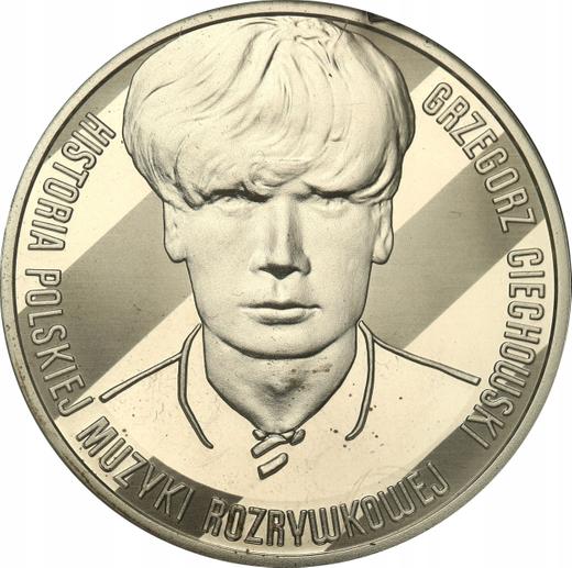 Rewers monety - 10 złotych 2014 MW "Grzegorz Ciechowski" - cena srebrnej monety - Polska, III RP po denominacji