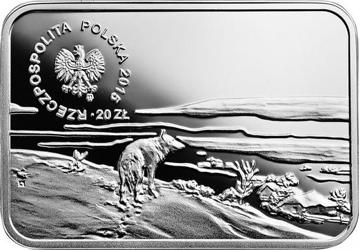 Аверс монеты - 20 злотых 2015 года MW "Альфред Ковальский-Веруш" - цена серебряной монеты - Польша, III Республика после деноминации