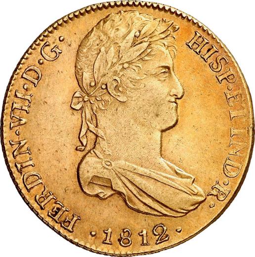 Аверс монеты - 8 эскудо 1812 года JP "Тип 1811-1812" - цена золотой монеты - Перу, Фердинанд VII