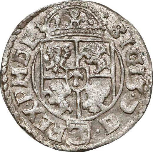 Реверс монеты - Полторак 1617 года "Краковский монетный двор" - цена серебряной монеты - Польша, Сигизмунд III Ваза