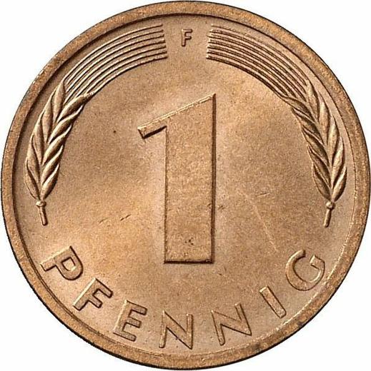 Аверс монеты - 1 пфенниг 1977 года F - цена  монеты - Германия, ФРГ