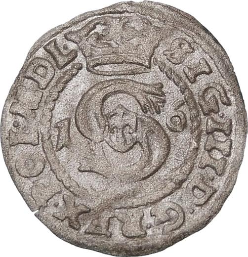 Аверс монеты - Шеляг 1616 года F "Всховский монетный двор" - цена серебряной монеты - Польша, Сигизмунд III Ваза