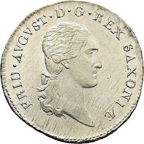Аверс монеты - 1/6 талера 1809 года S.G.H. - цена серебряной монеты - Саксония, Фридрих Август I