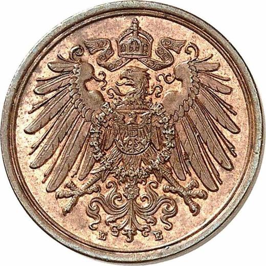 Reverse 1 Pfennig 1893 E "Type 1890-1916" -  Coin Value - Germany, German Empire