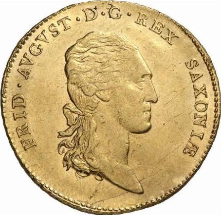 Awers monety - 10 talarów 1807 S.G.H. - cena złotej monety - Saksonia, Fryderyk August I