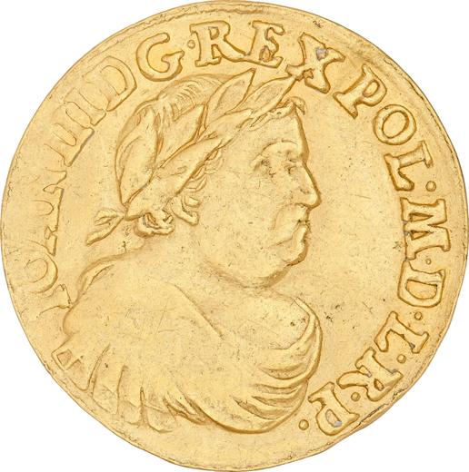 Awers monety - Dukat 1683 - cena złotej monety - Polska, Jan III Sobieski