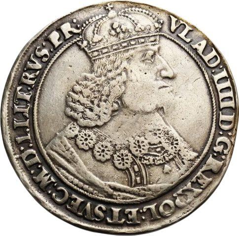 Аверс монеты - Талер 1648 года GR "Торунь" - цена серебряной монеты - Польша, Владислав IV