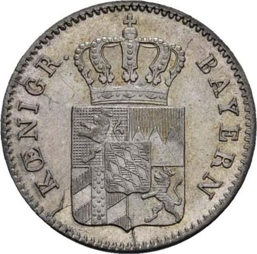 Аверс монеты - 3 крейцера 1850 года - цена серебряной монеты - Бавария, Максимилиан II