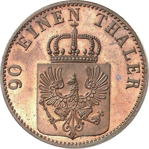 Аверс монеты - 4 пфеннига 1869 года A - цена  монеты - Пруссия, Вильгельм I