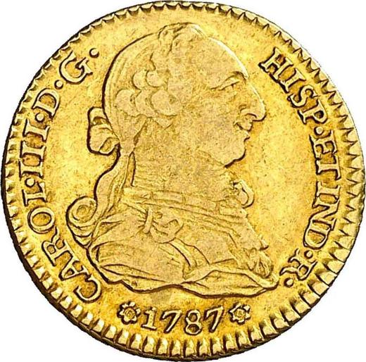 Obverse 1 Escudo 1787 S CM - Spain, Charles III