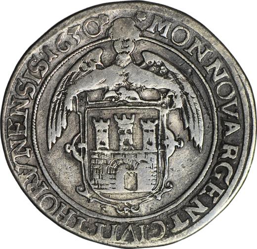 Реверс монеты - Полталера 1630 года HL "Торунь" - цена серебряной монеты - Польша, Сигизмунд III Ваза