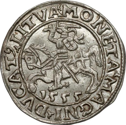 Реверс монеты - Полугрош (1/2 гроша) 1555 года "Литва" - цена серебряной монеты - Польша, Сигизмунд II Август