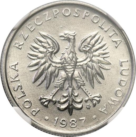 Awers monety - 50 groszy 1987 MW - cena  monety - Polska, PRL