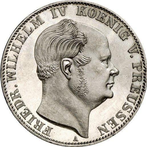 Аверс монеты - Талер 1860 года A "Горный" - цена серебряной монеты - Пруссия, Фридрих Вильгельм IV