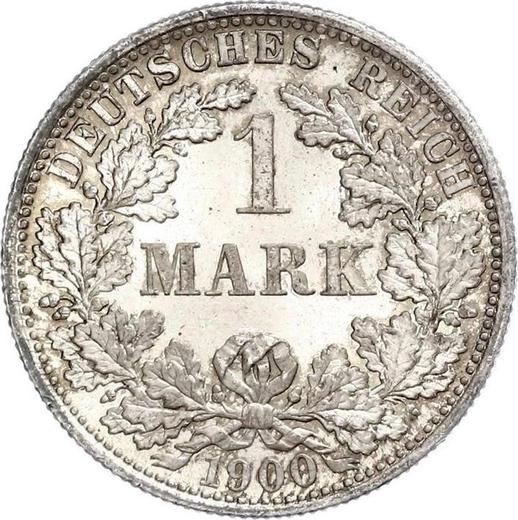 Аверс монеты - 1 марка 1900 года F "Тип 1891-1916" - цена серебряной монеты - Германия, Германская Империя