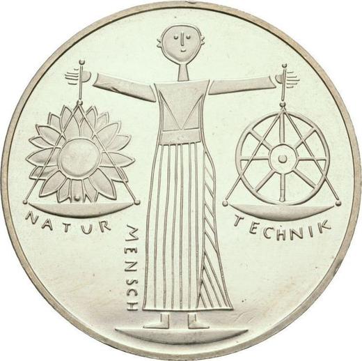 Аверс монеты - 10 марок 2000 года A "EXPO 2000" - цена серебряной монеты - Германия, ФРГ